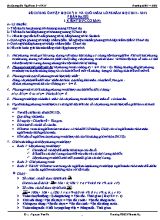 Đề cương ôn tập học kỳ II và cuối năm khối 8 năm học 2011 - 2012